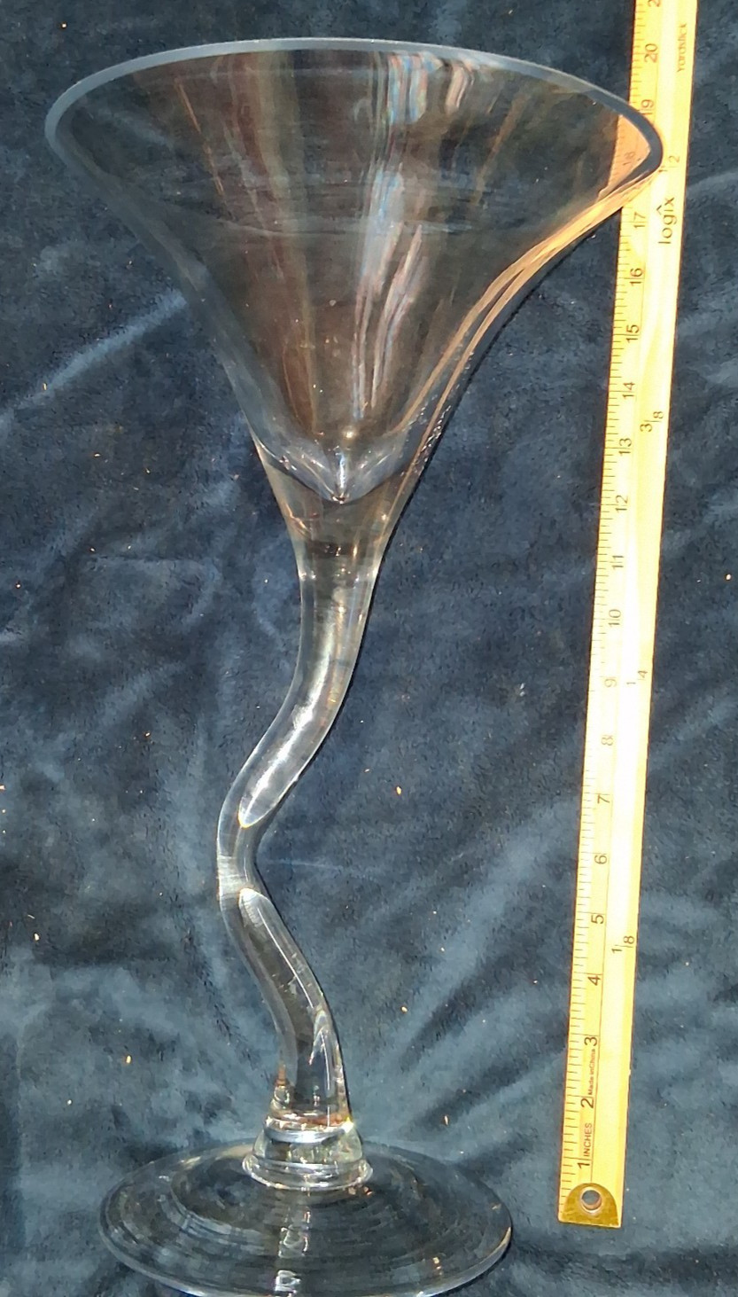 Huge Vintage Oversized Martini Glass 20\