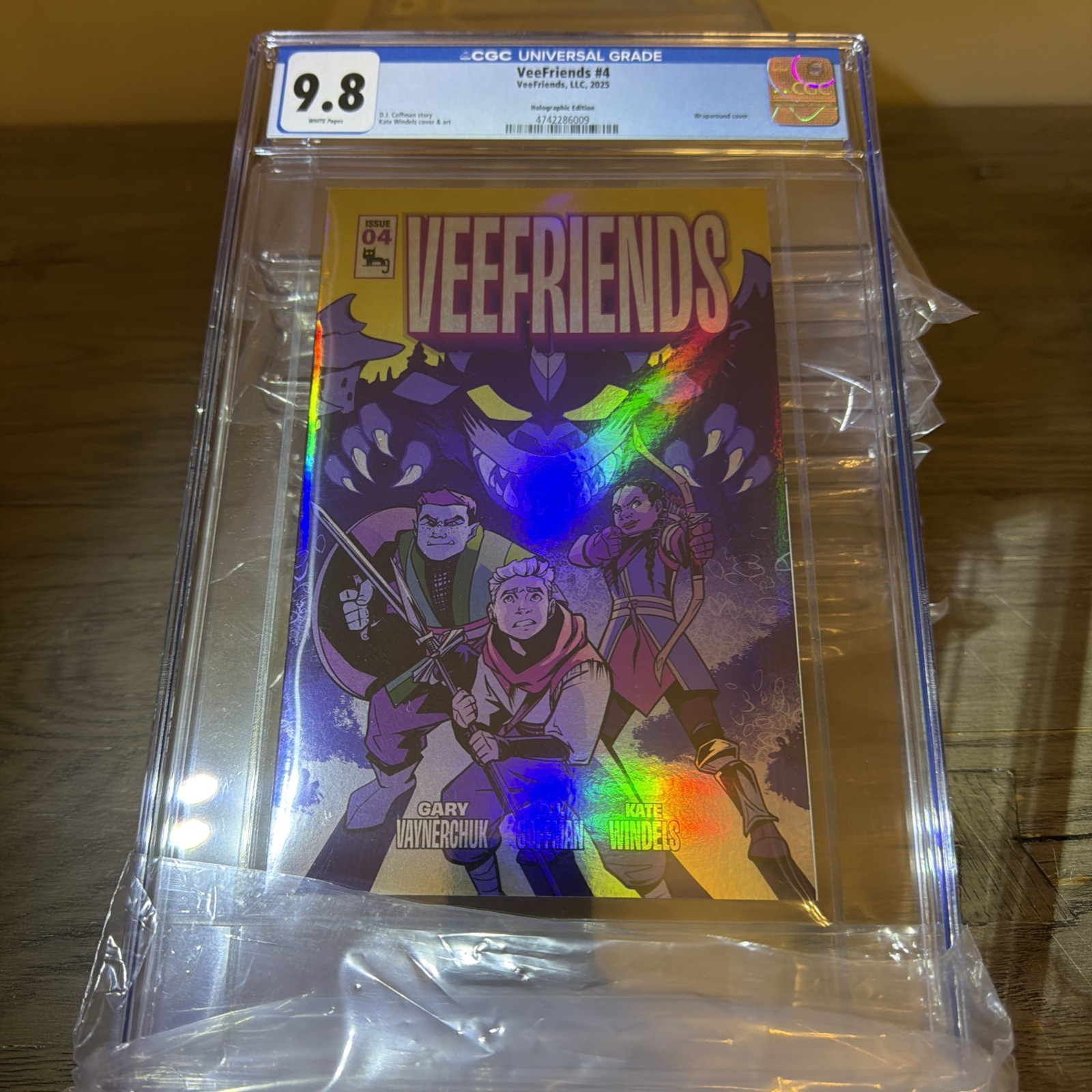 Veefriends Comic #4  Thoughtful Three Horned Harpik Holo /99 CGC 9.8