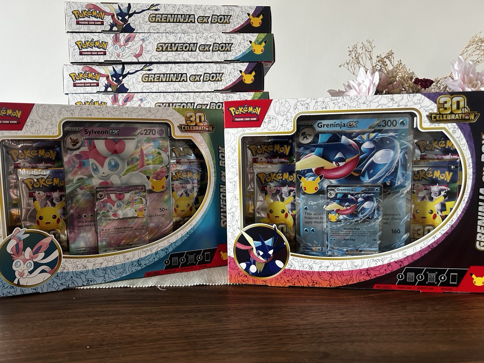 Pokémon TCG 30th anniversary Greninja & Sylveon EX Box SEALED X11 ✅