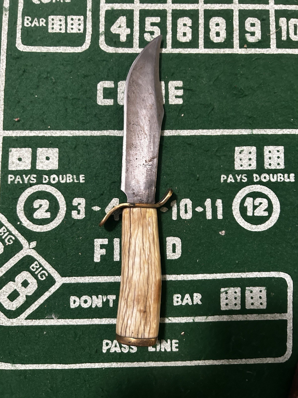 Vintage Hunting Knife Signed J.E. Roberts St. Ignatious Montana Hand Made