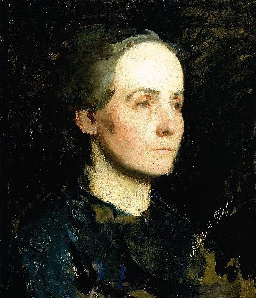 Oil painting Portrait-of-a-Woman-Abbott-Handerson-Thayer-oil-painting