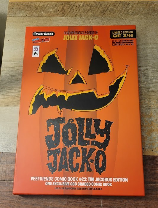 VeeFriends Comic #23 Jolly Jack-O NYCC 2026 CGC 9.6 Orange Ice Edition.