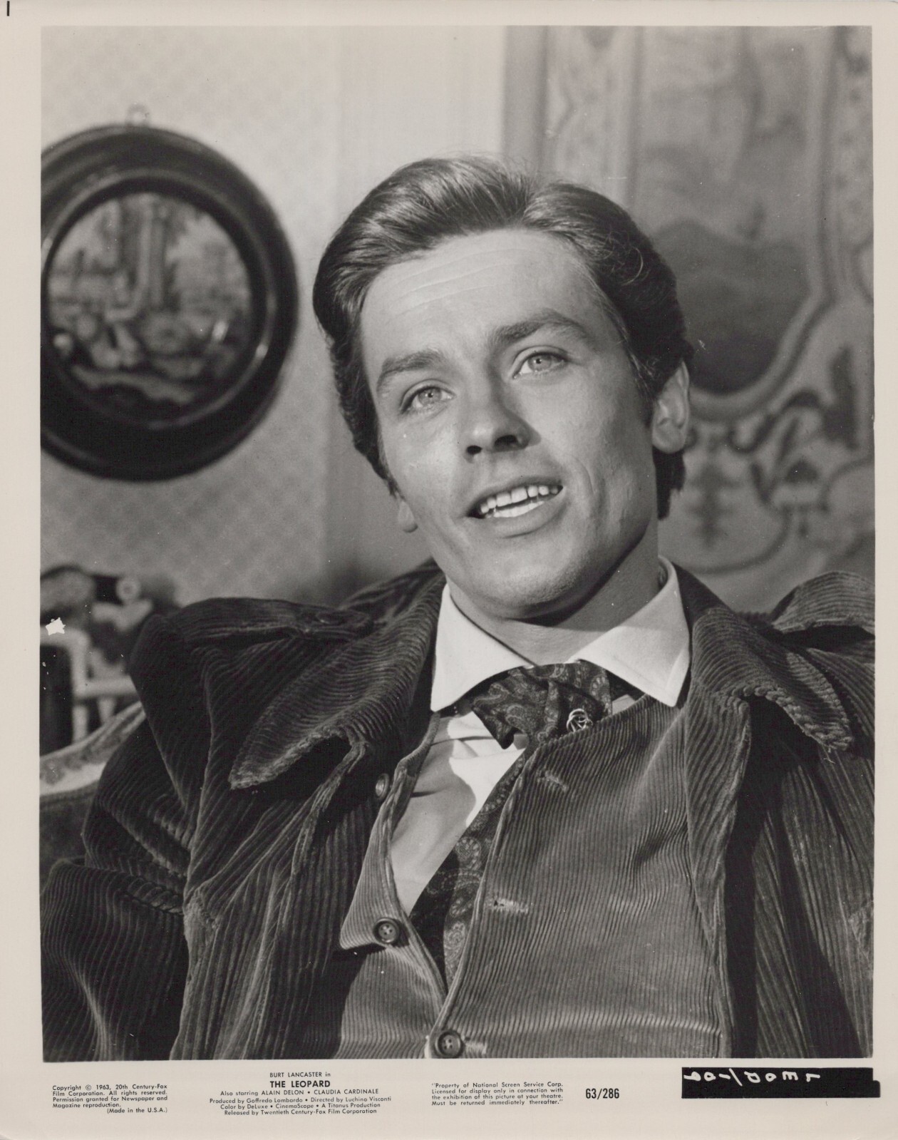 Hollywood HANDSOME ALAIN DELON STUNNING PORTRAIT 1960s VINTAGE ORIG Photo 797