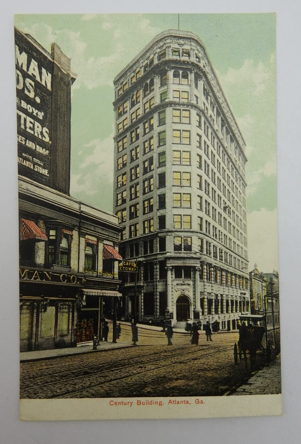 Vintage Atlanta GA Century Building Litho Chrome Unused Postcard Georgia News