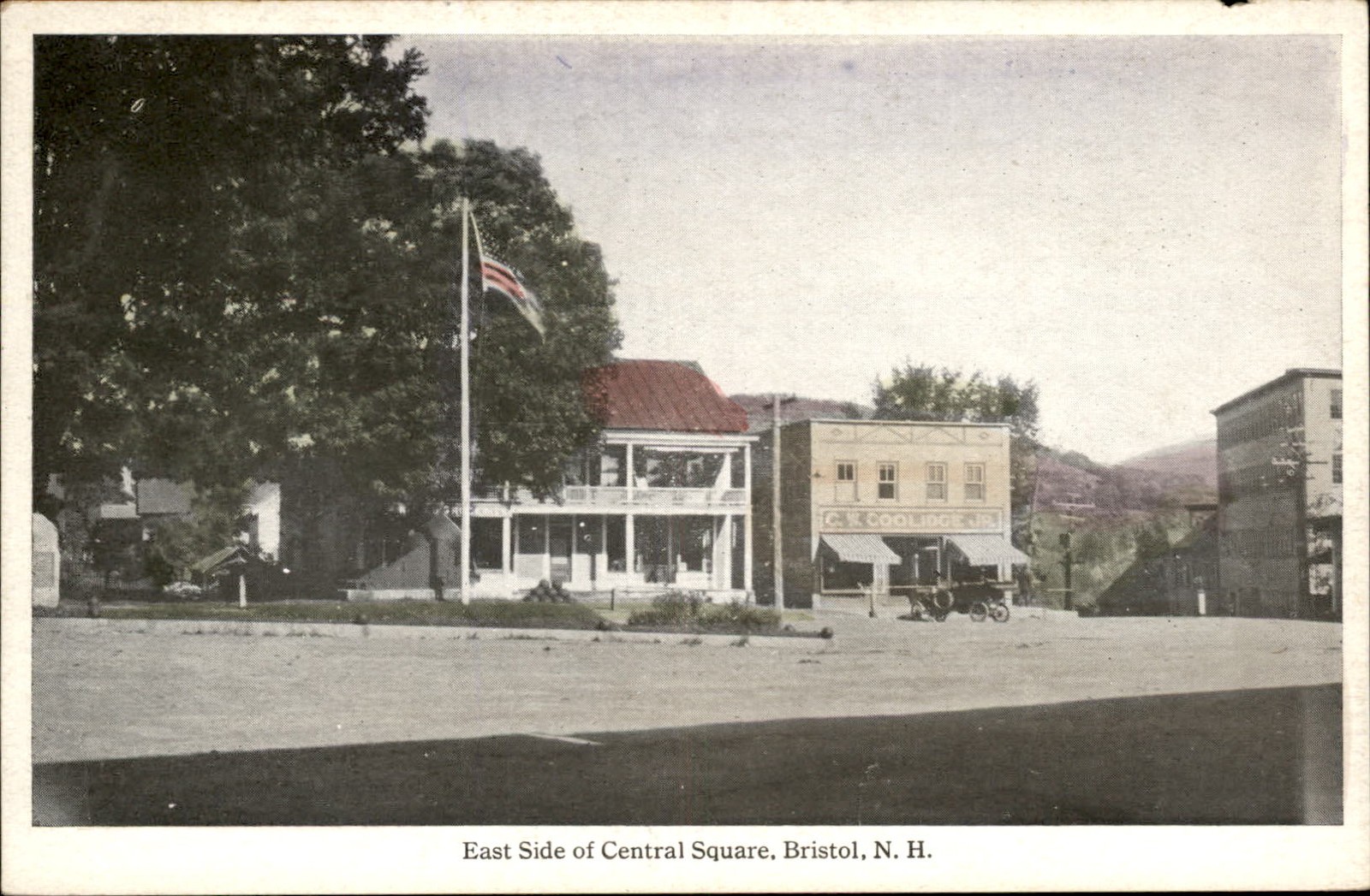 Bristol NH Central Square c1900s-10s Vintage Postcard