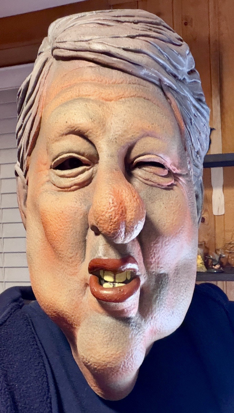 Vintage 1996 Illusive Concepts Bill Clinton Caricature Halloween Cosplay Mask 