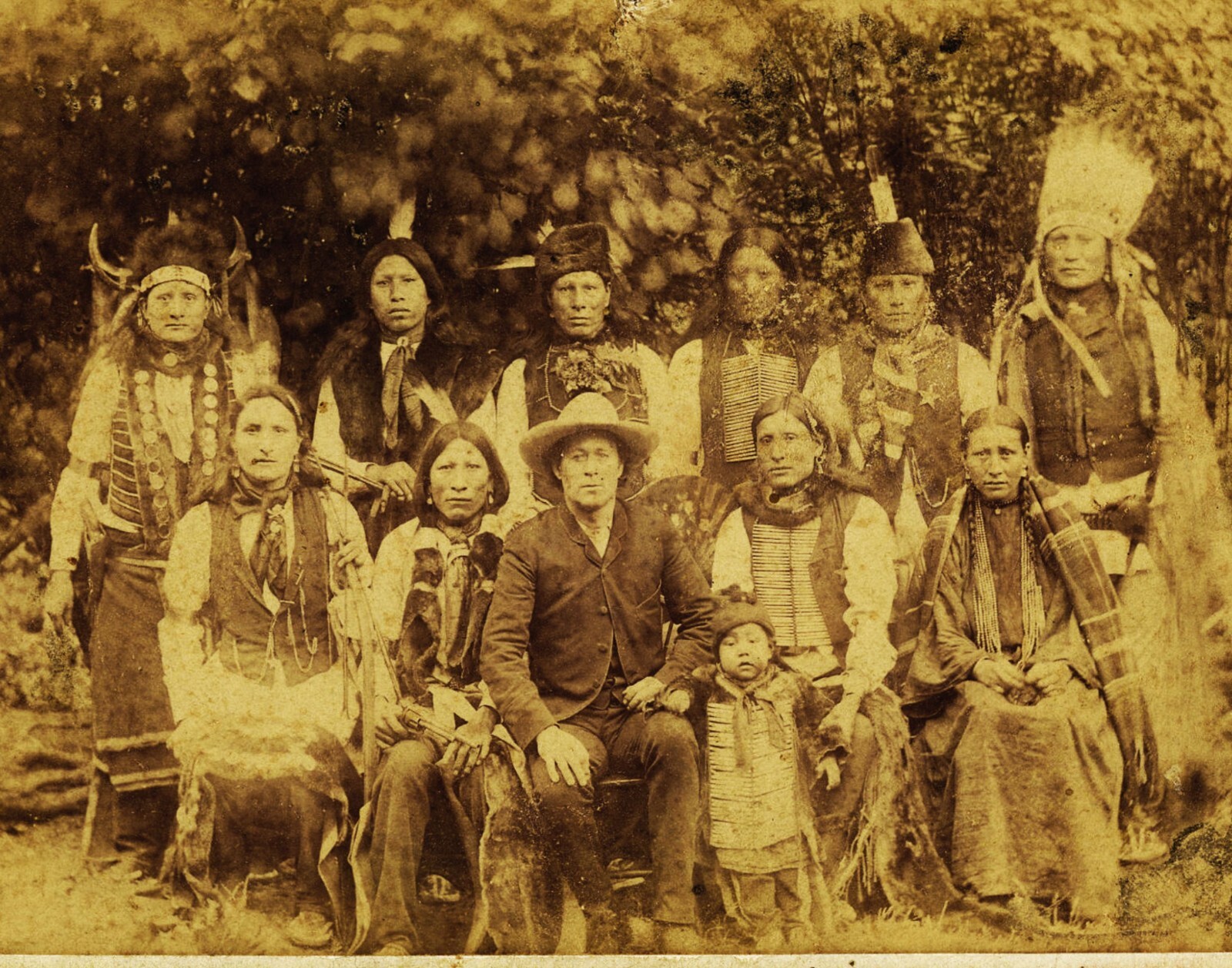 Native American Indians Unknown Group Gather 1905  Vintage Old  8x10 Photo