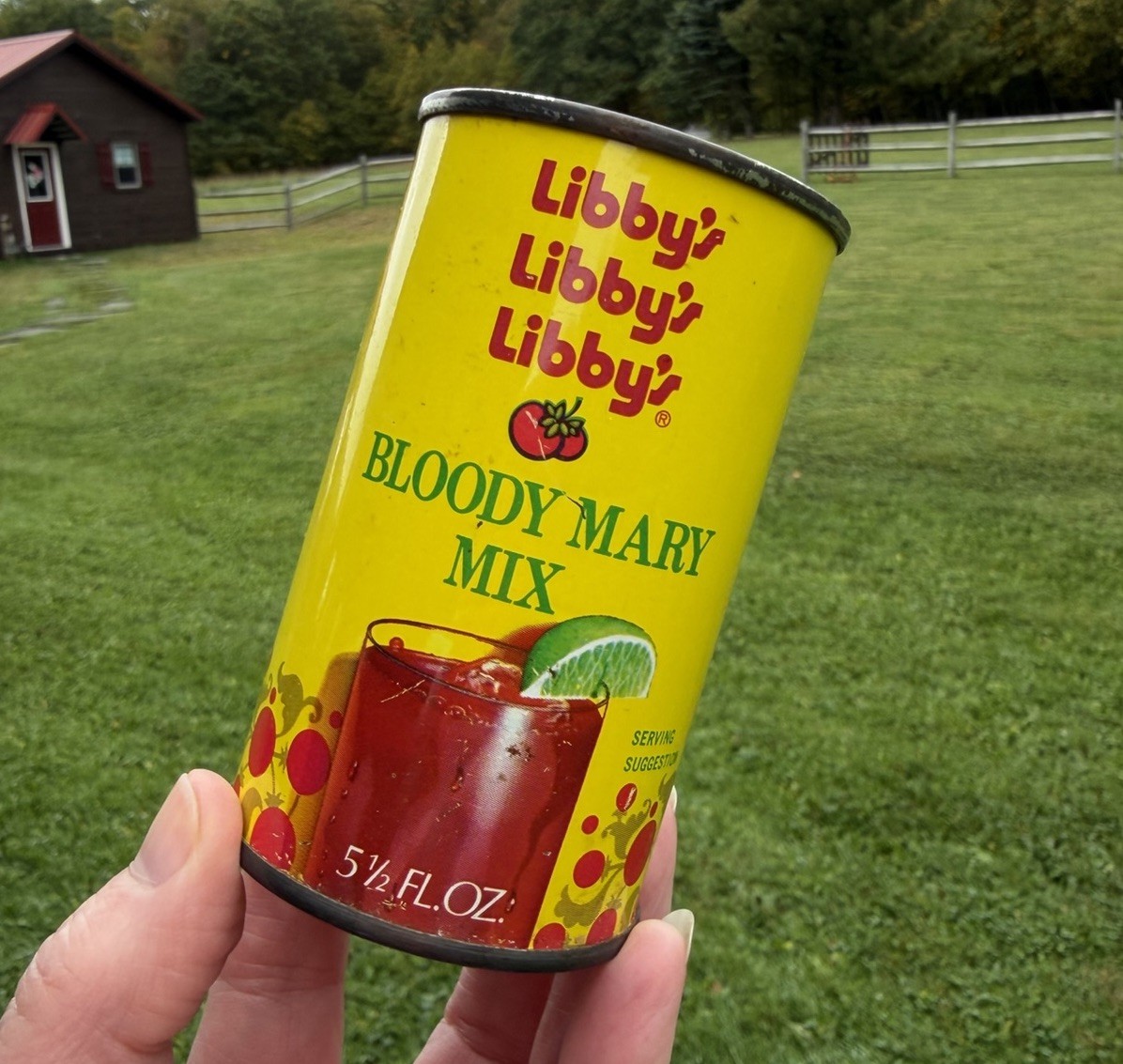 Vintage 1970's LIBBY'S BLOODY MARY MIX Drink Tin Can