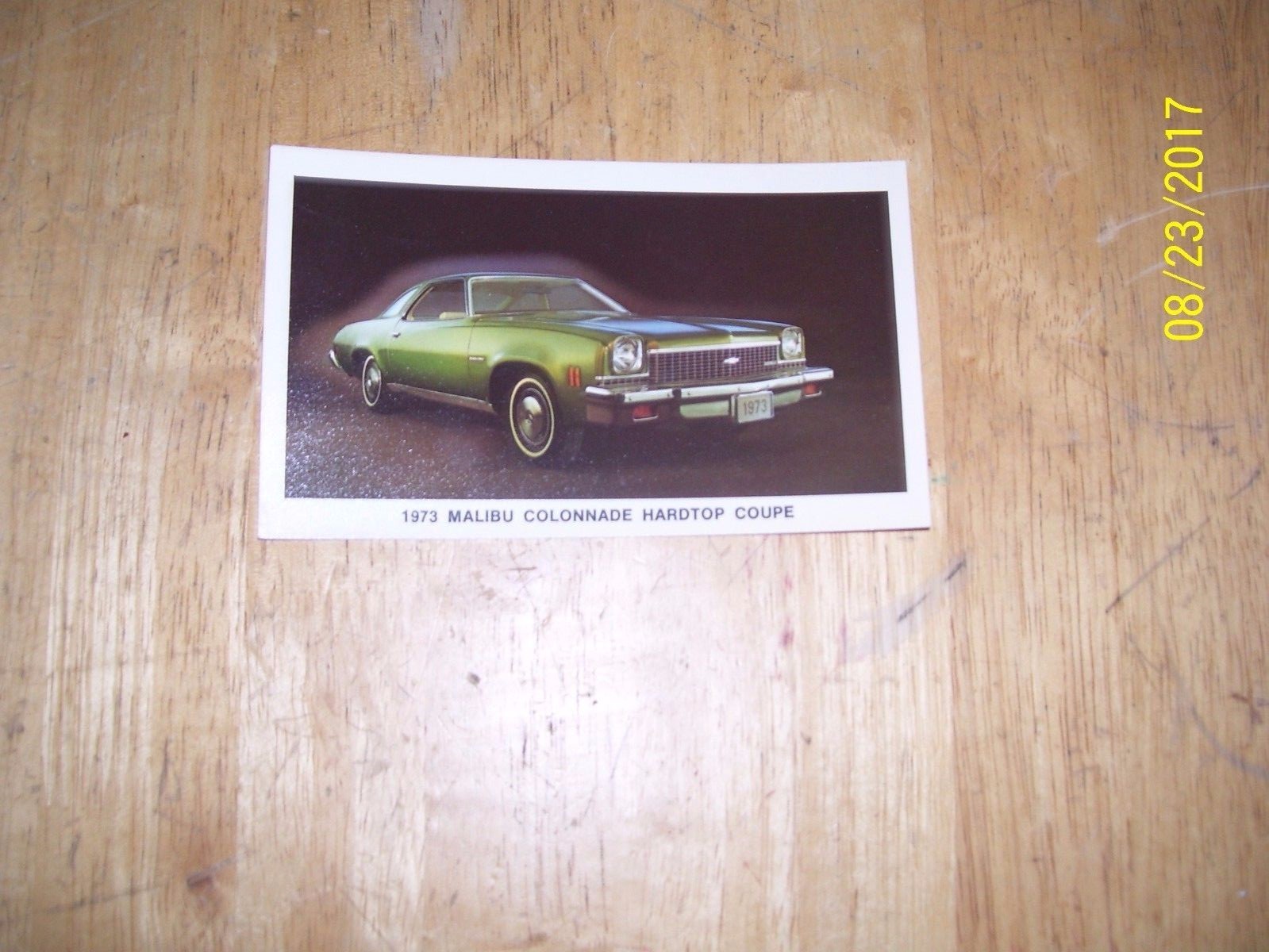 1973 Chevrolet Malibu Colonnade Hardtop Coupe ORIGINAL Factory Postcard 