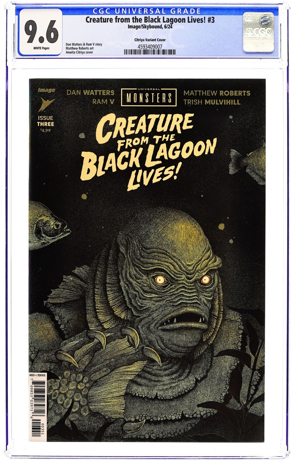 Creature from the Black Lagoon Lives #3E [1:50] - 2024 - CGC 9.6 - Citriya