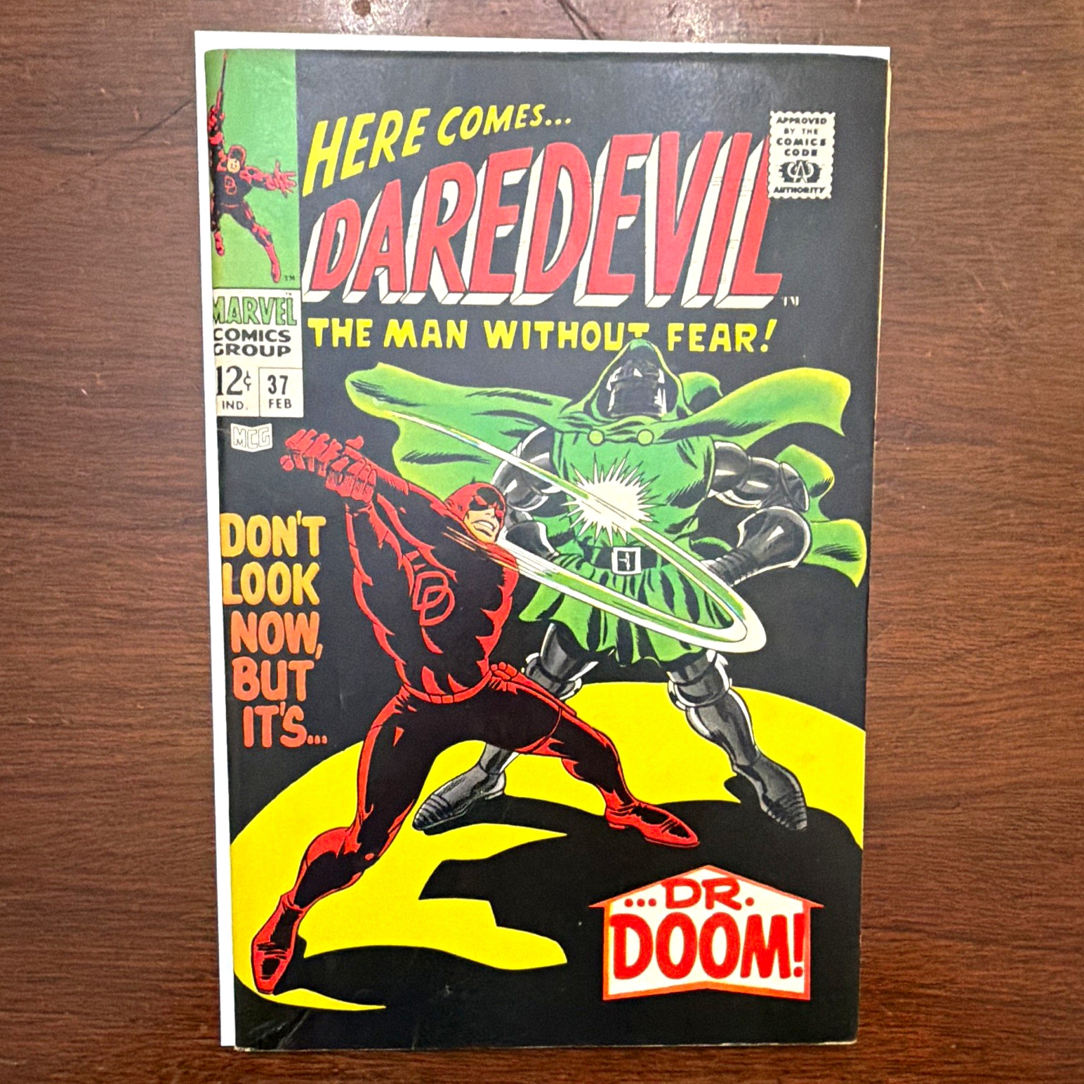 Daredevil #37 1968 | Stan Lee | Gene Colan | Dr. Doom | Mylar and Board