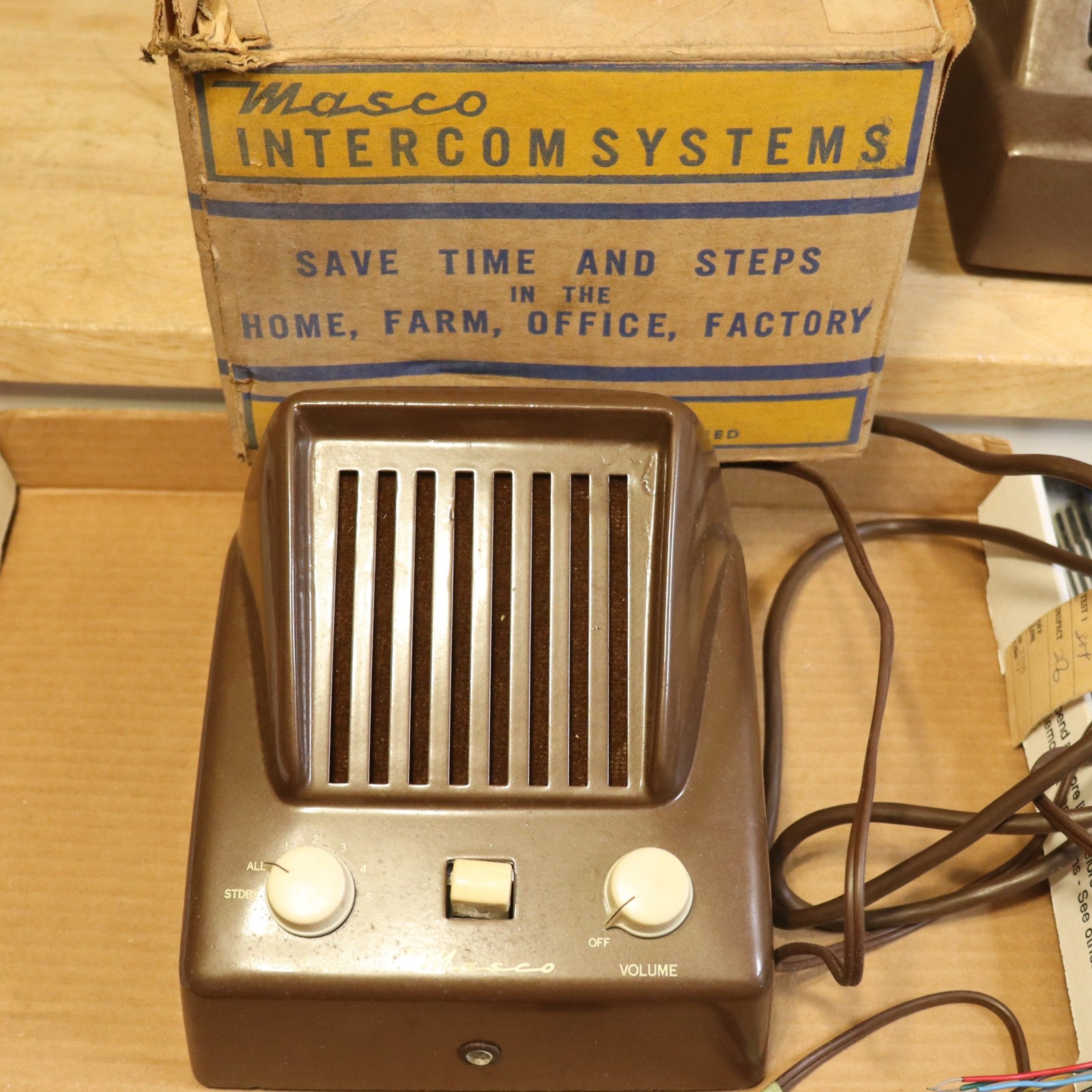 Vintage Masco Intercom IJM-5 Found In Original Box Sold Untested As Found
