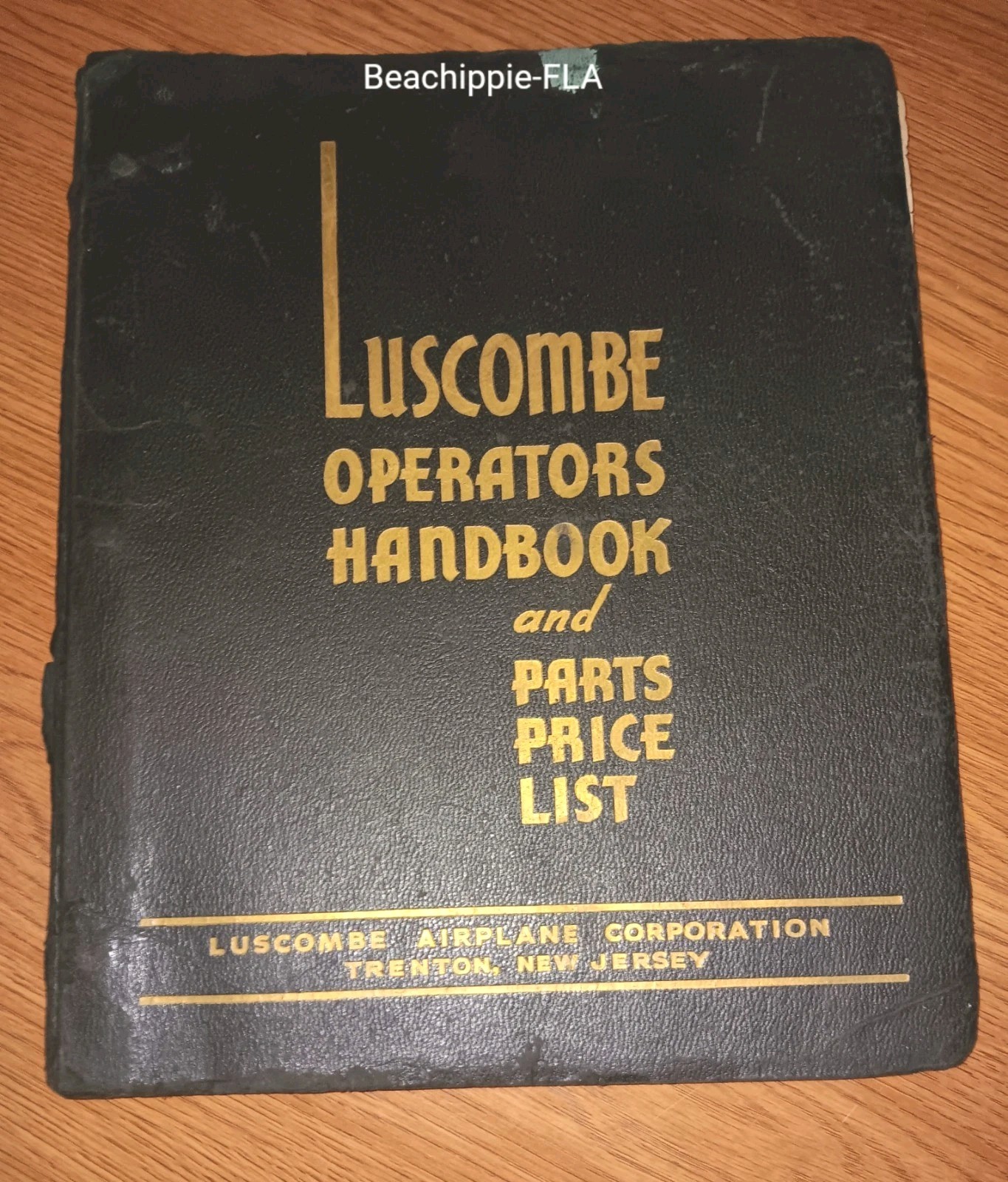 Genuine Luscombe™ Operators Handbook & Parts Price List w/ Certificate