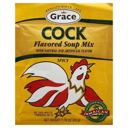 Grace Caribbean Soup Mix Cock Spicy 1.76 Oz Pack Of 12