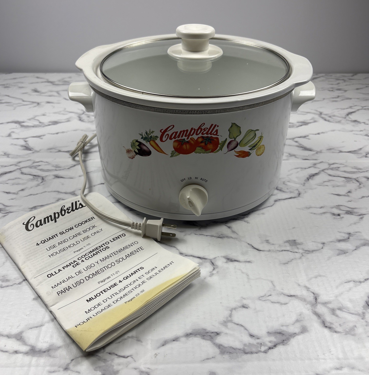 RARE Campbell's Soup Slow Cooker 4-Quart Slow Cooker 3 level Crock Pot (New)