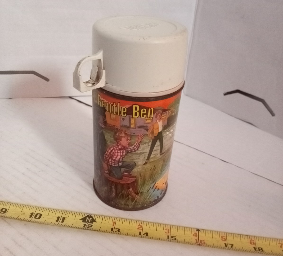 vintage 1968 Gentle Ben TV Show Metal Thermos Only, NO lunch box.