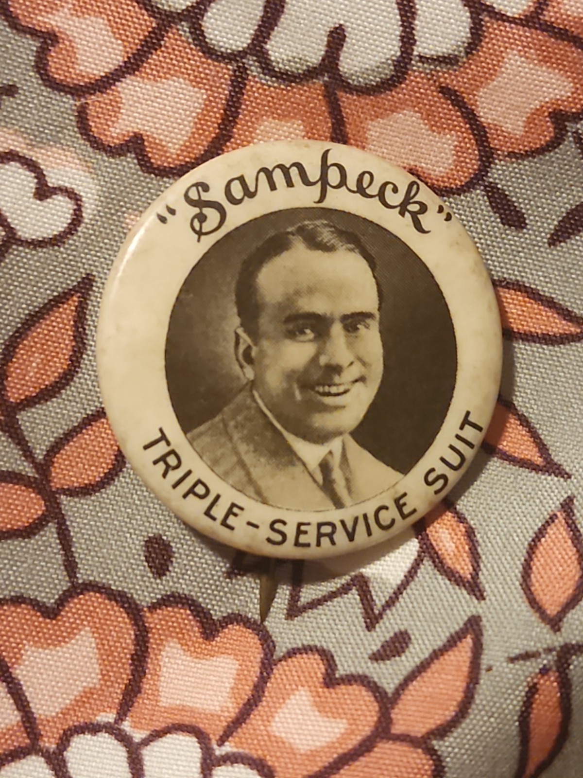 rare 1920's DOUGLAS FAIRBANKS Sampeck Triple Suit 1.25