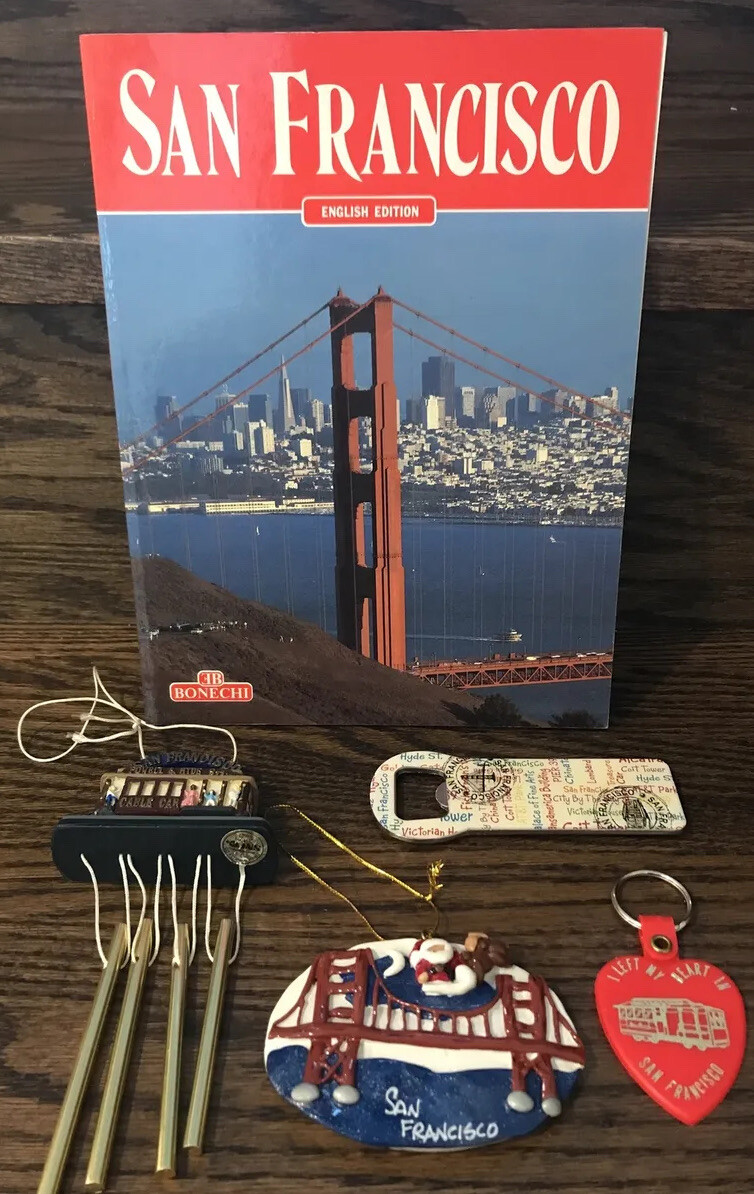 San Francisco souvenirs bonechi guide & key chain & Christmas & wind chimes
