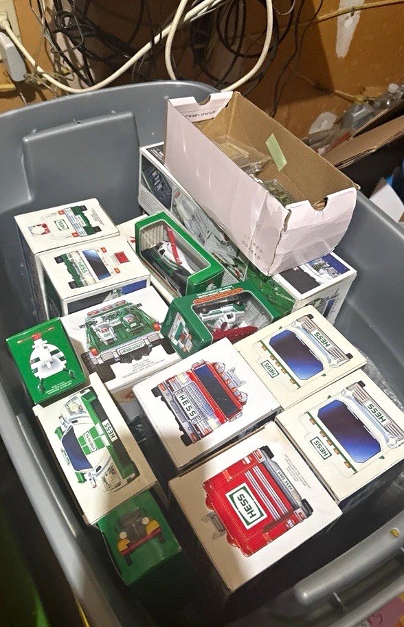 Hess 2007 Toy Truck Lot w/ Mini Helicopter, Boxes & Blister Packs Gas & Oil