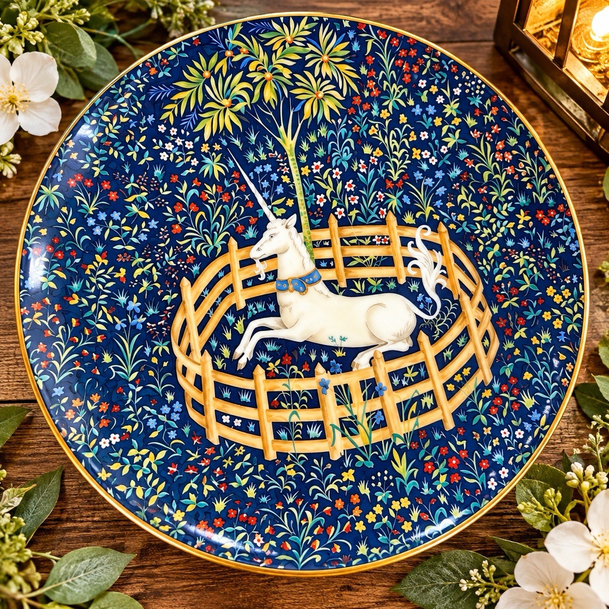 Haviland Parlon La Chasse a la Licorne Unicorn #1 Limited Edition Plate 1971