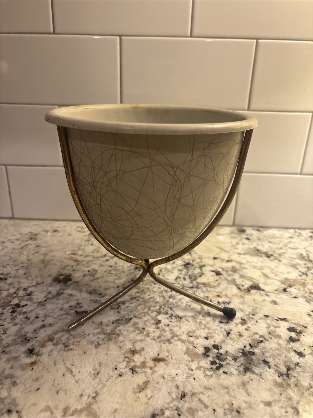MCM Vintage Mid Century Modern Planter Orb Plant Pot