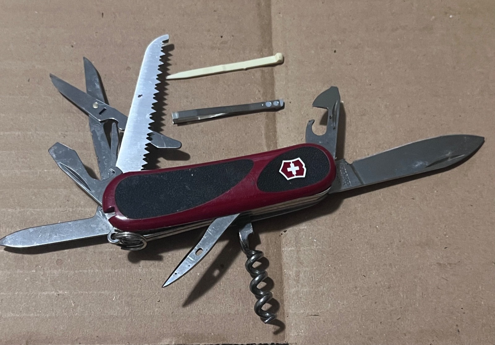 Victorinox Swiss Army Knife Wenger Delemont EVOgrip S17 Locking Blade EXCELLENT