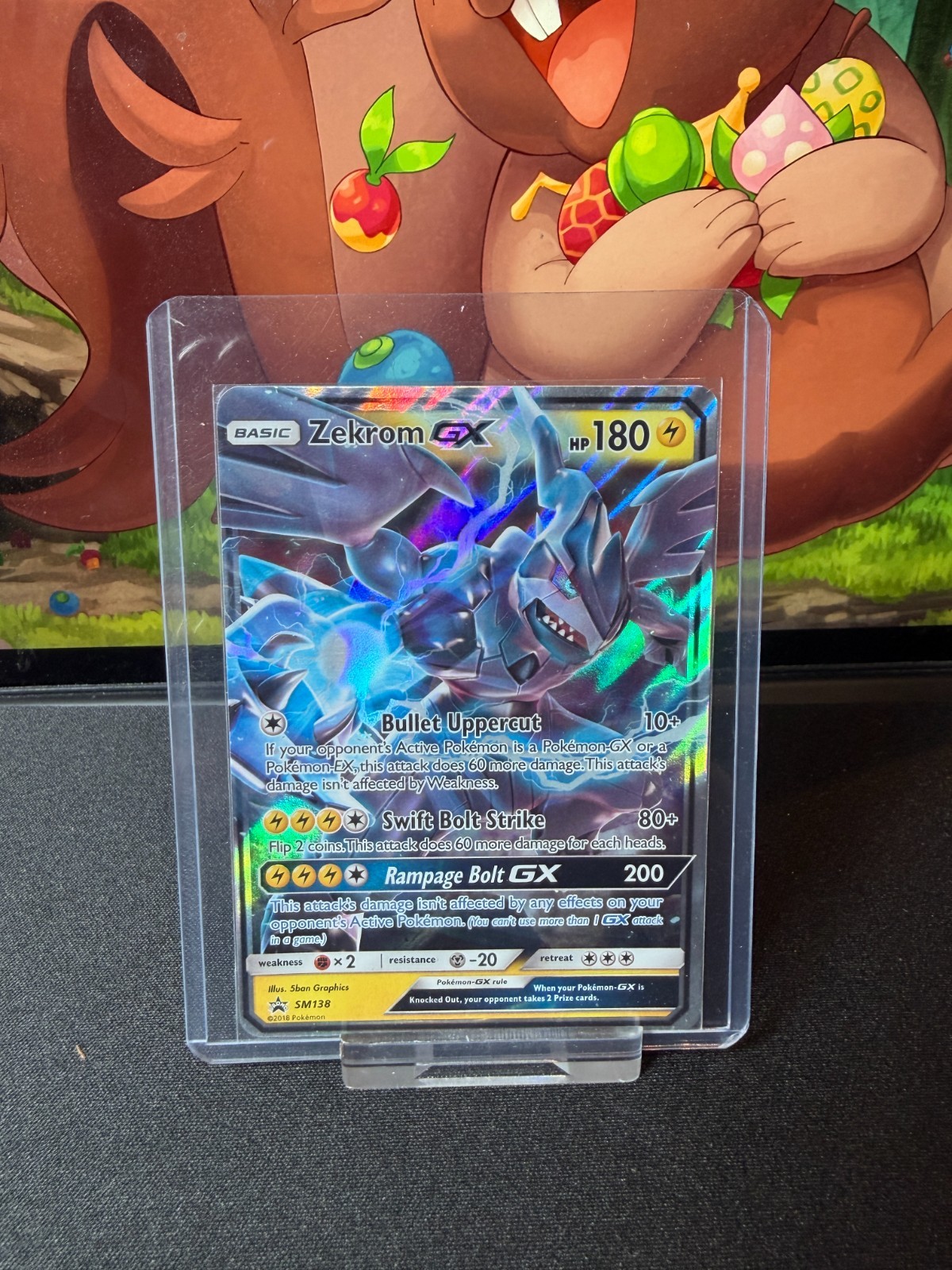 Zekrom GX - SM138 - Black Star Promo - Pokemon TCG Card LP Holo Rare