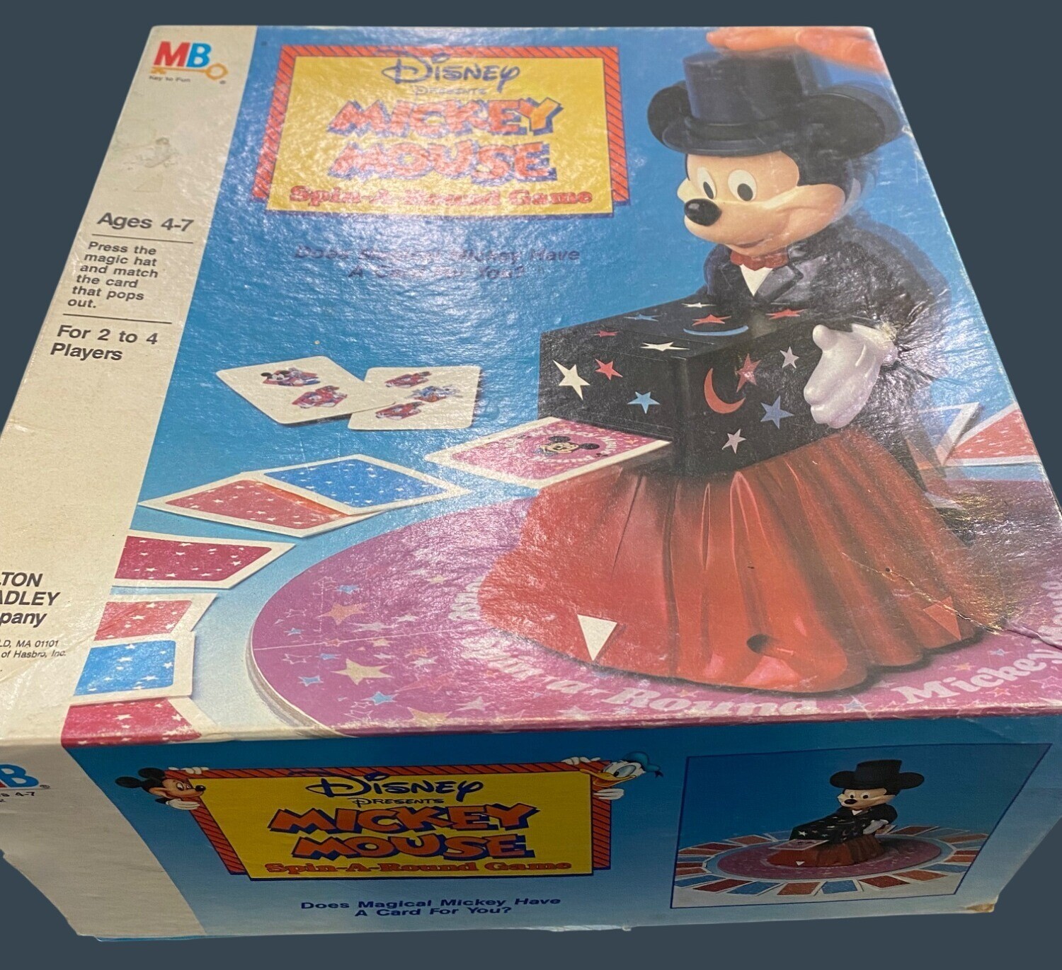 Disney Mickey Mouse Spin-A-Round Game Ages 4-7 Vintage 1978 Board Game Complete 