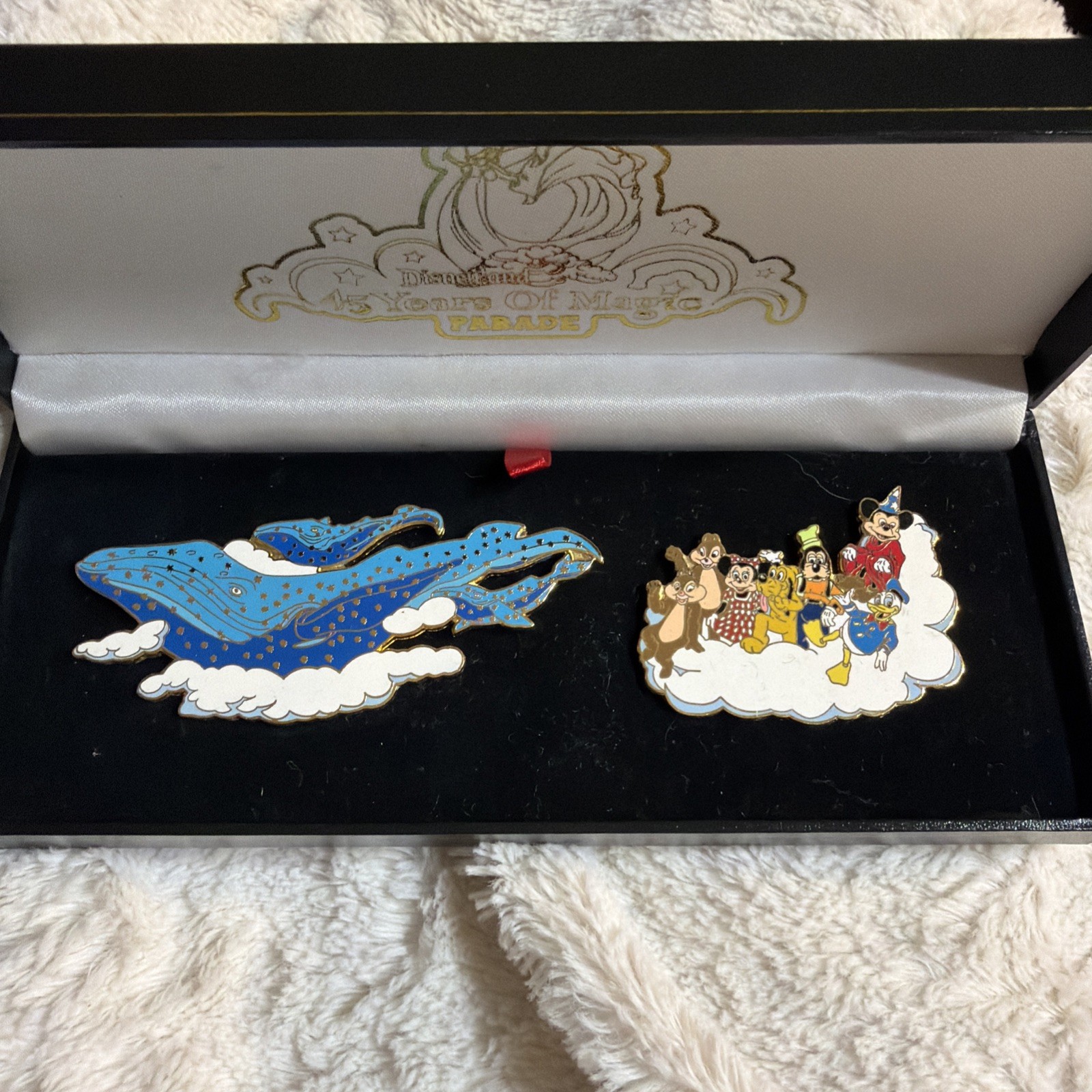 Disneyland Disney 45 Years Magic Parade Pins Whale Fab 5 Chip n Dale Sorcerer