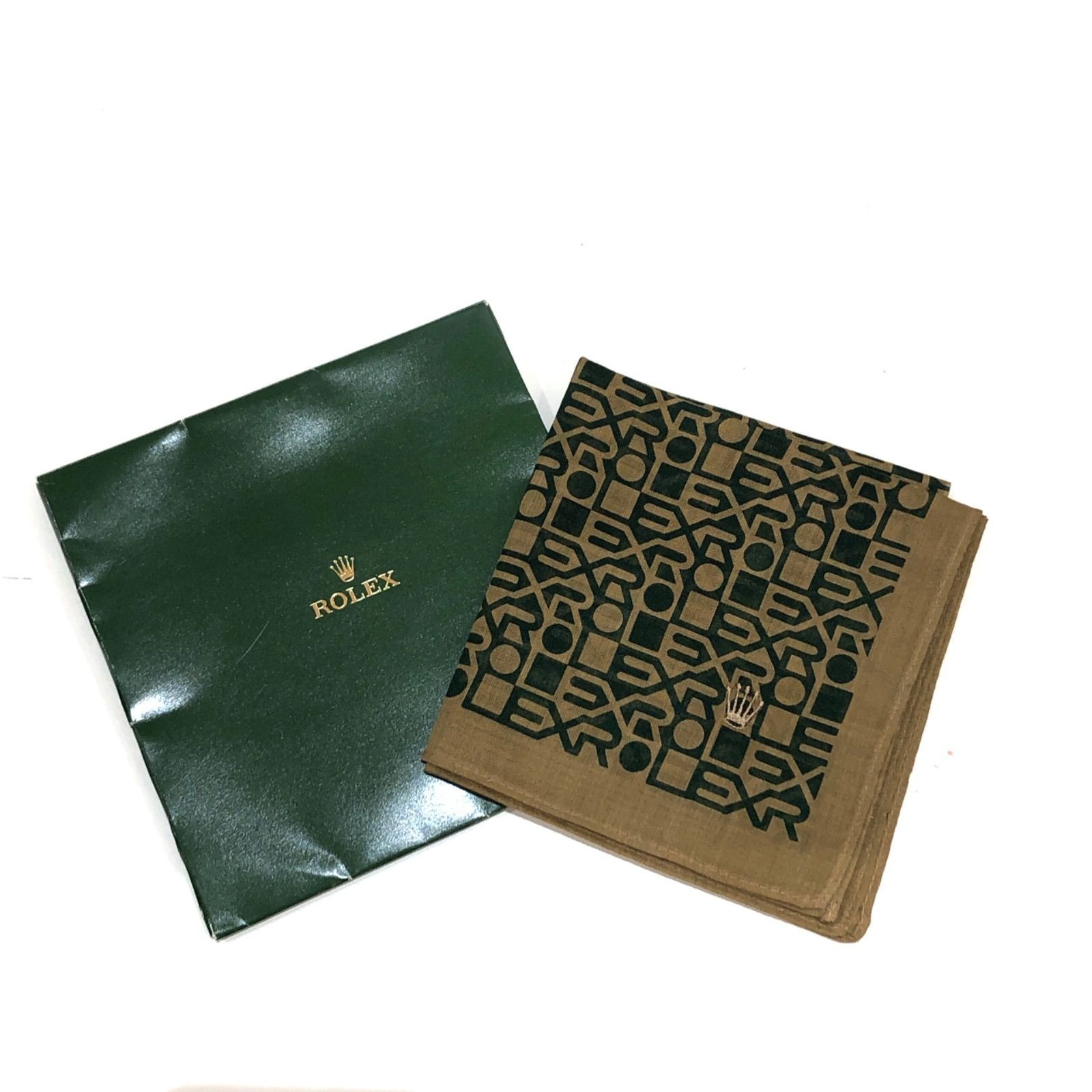 ROLEX Handkerchief Scarf Logos Green Official Wrist watch brand Novelty NEW