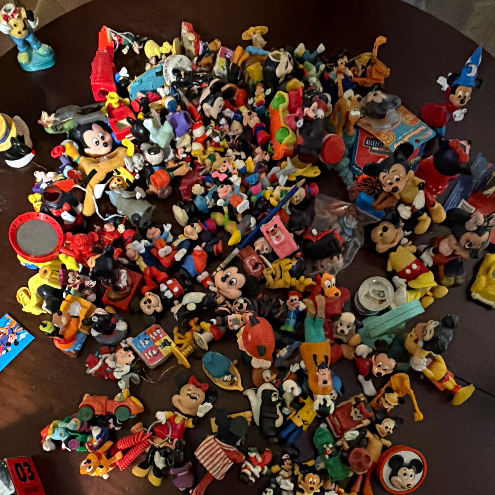 Vintage Disney Mixed Character Figurines Lot - Mickey Mouse & Friends Assorted