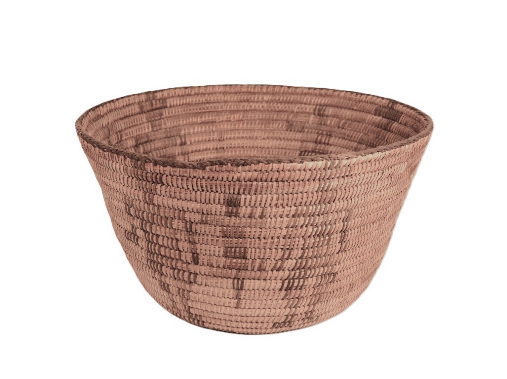 Antique Pima Polychrome Bowl Basket ca. 1920s   8.375\