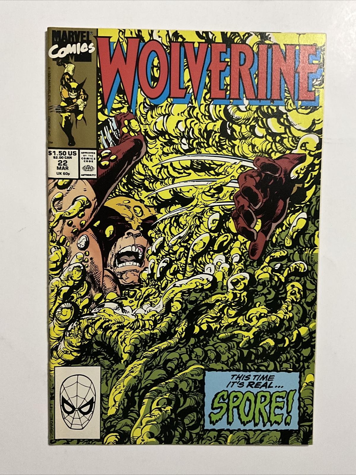 Wolverine #22 (1990) 9.2 NM Marvel High Grade Comic Book John Byrne Cover