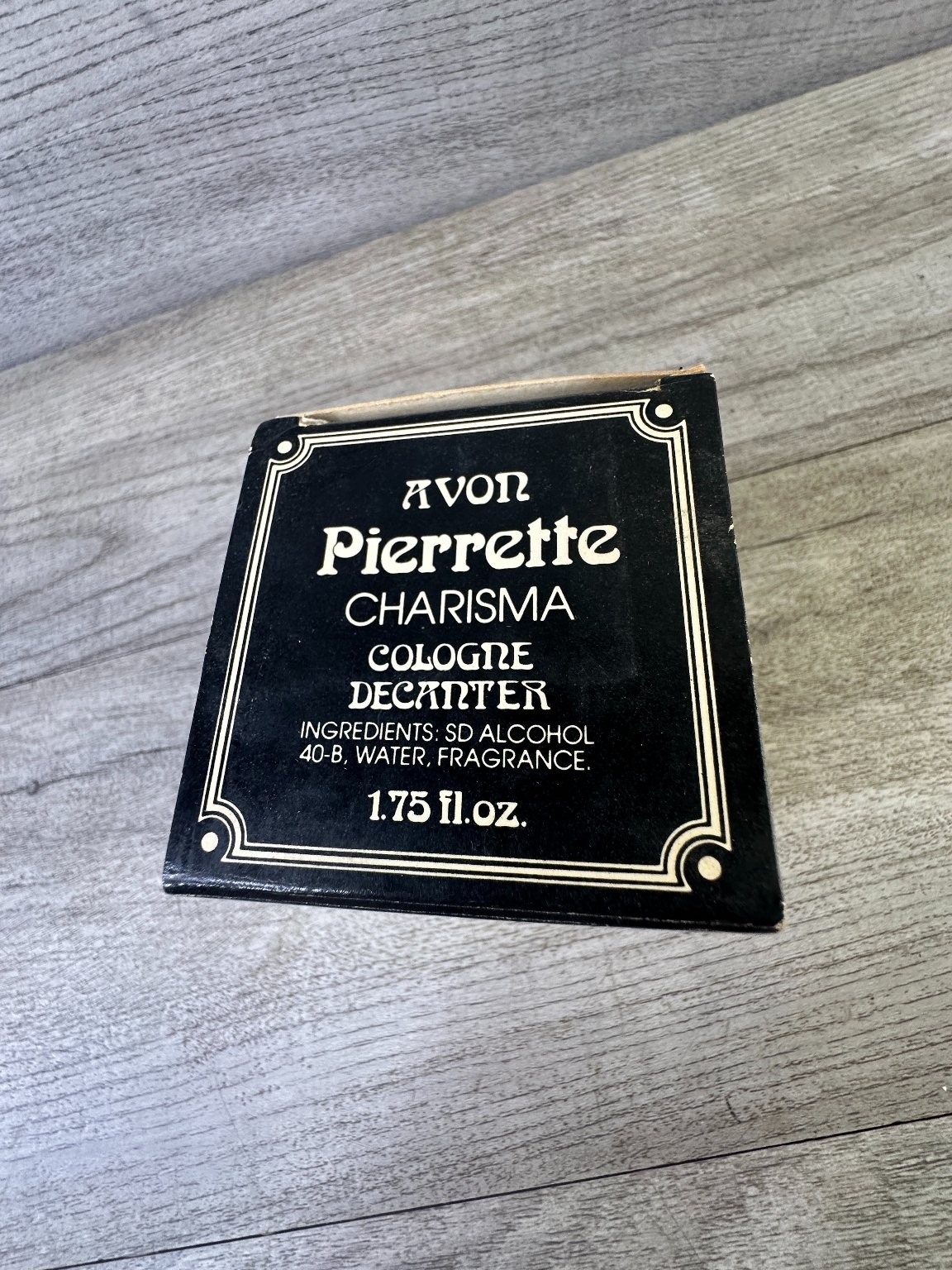 Avon Pierrette Charisma Cologne Decanter 1.75 fl.oz. 1982 Vanity NOS