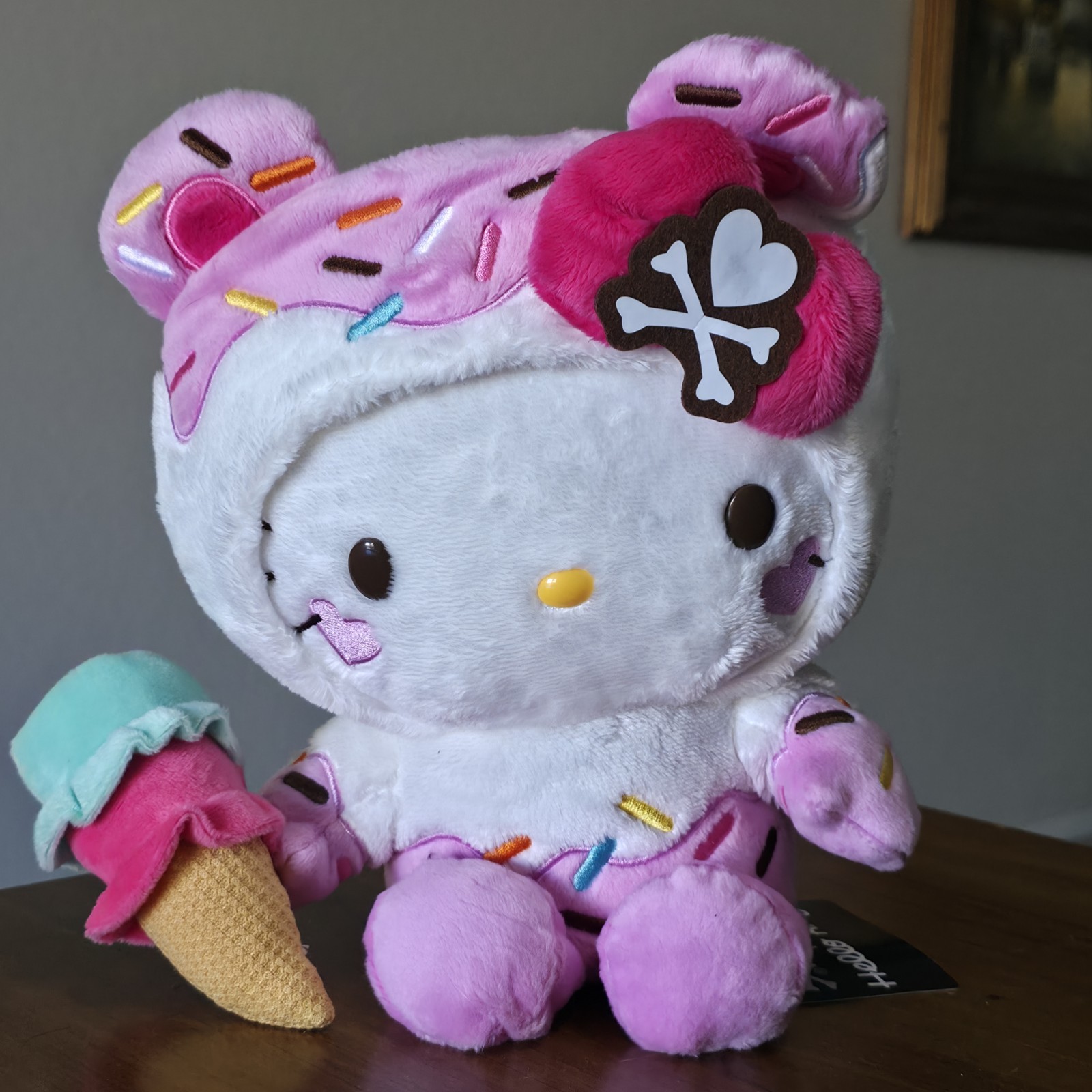NWT tokidoki for Hello Kitty Ice Cream Donut Sprinkles Plush Doll Sanrio 2024
