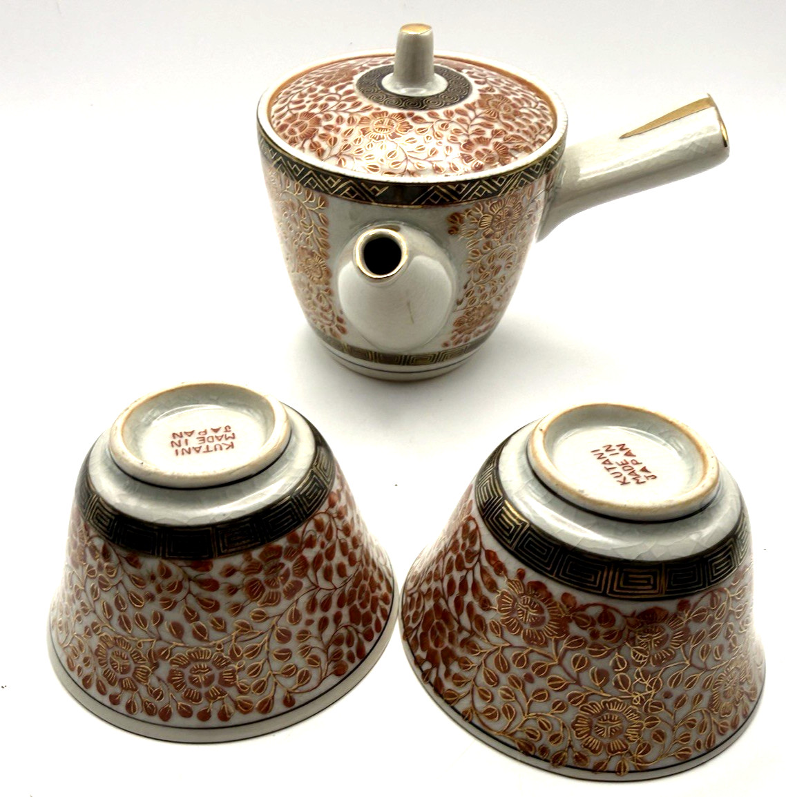 Vintage Japanese Kutani Ware Kyusu 3.5\