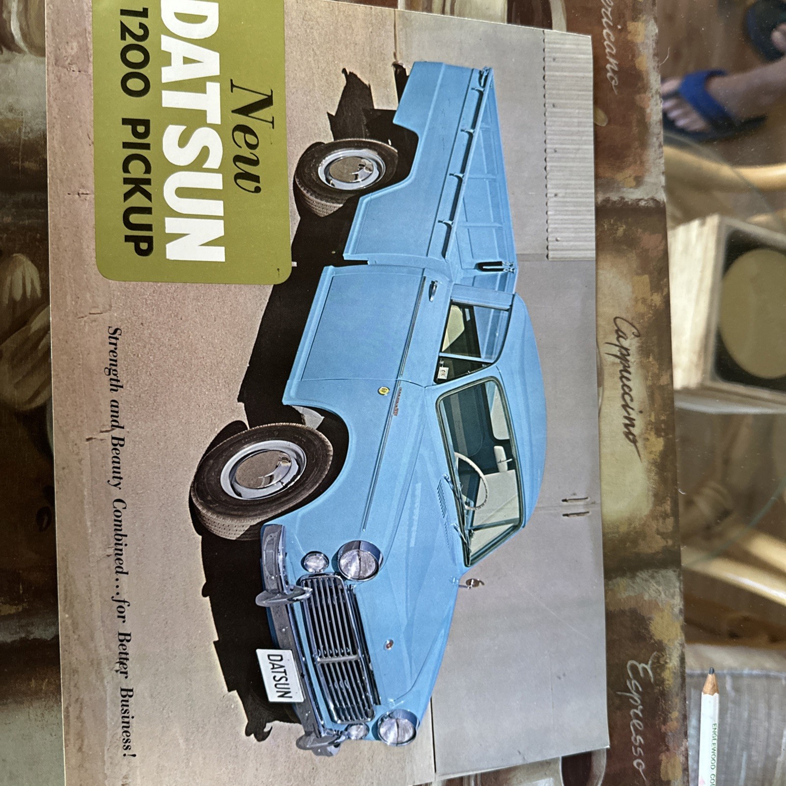 Datsun 1200 Pickup Dealer Brochure Japan Very Rare