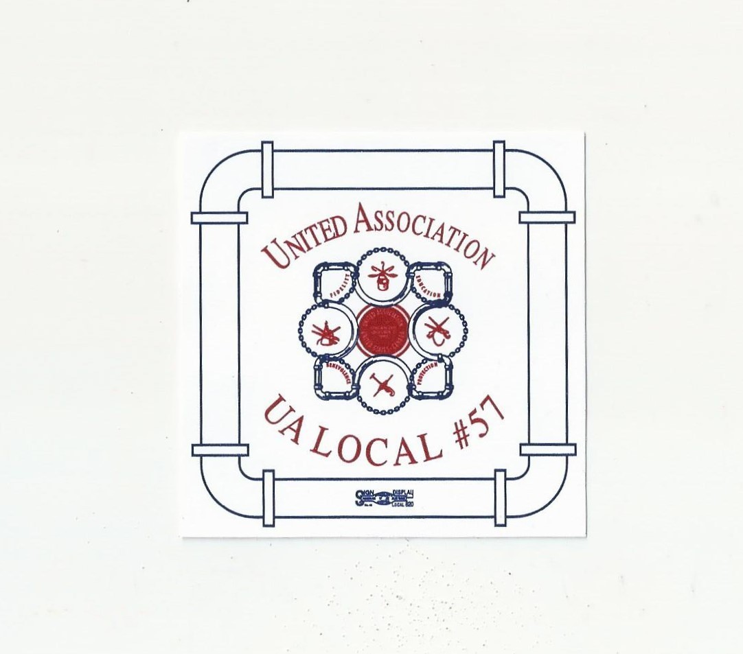 Retro United Association UA LOCAL 57 Plumbers & PIPEFITTERS 3\