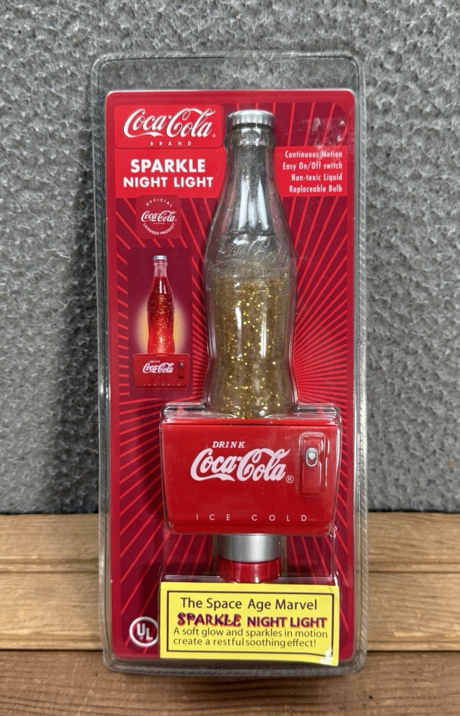 Vintage Coca Cola Sparkle Night Light The Space Age Marvel Advertisement 90s