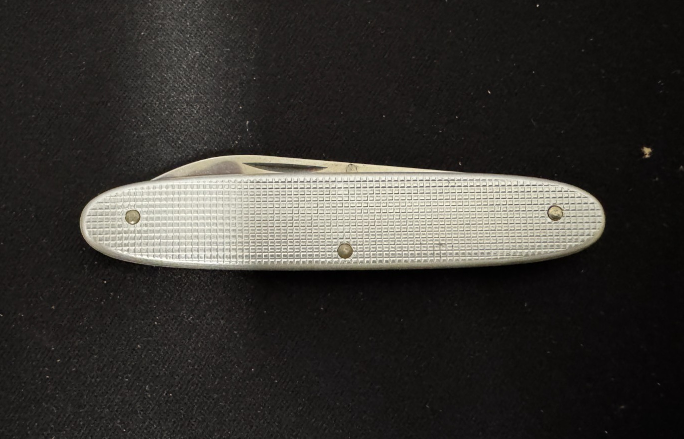 Vintage Victorinox Elinox Popular Swiss Army Knife Silver Alox No Cross Logo