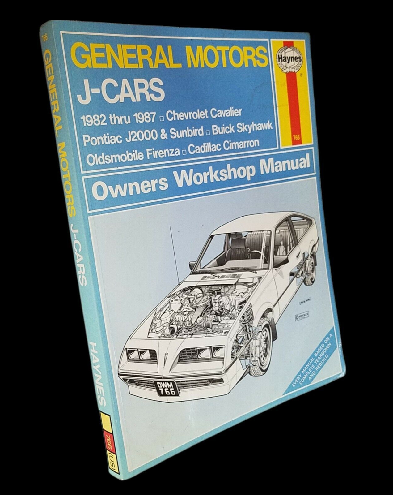 Vintage Hynes Repair Manual General Motors J-CARS 1982-1987 Oldsmobile Pontiac