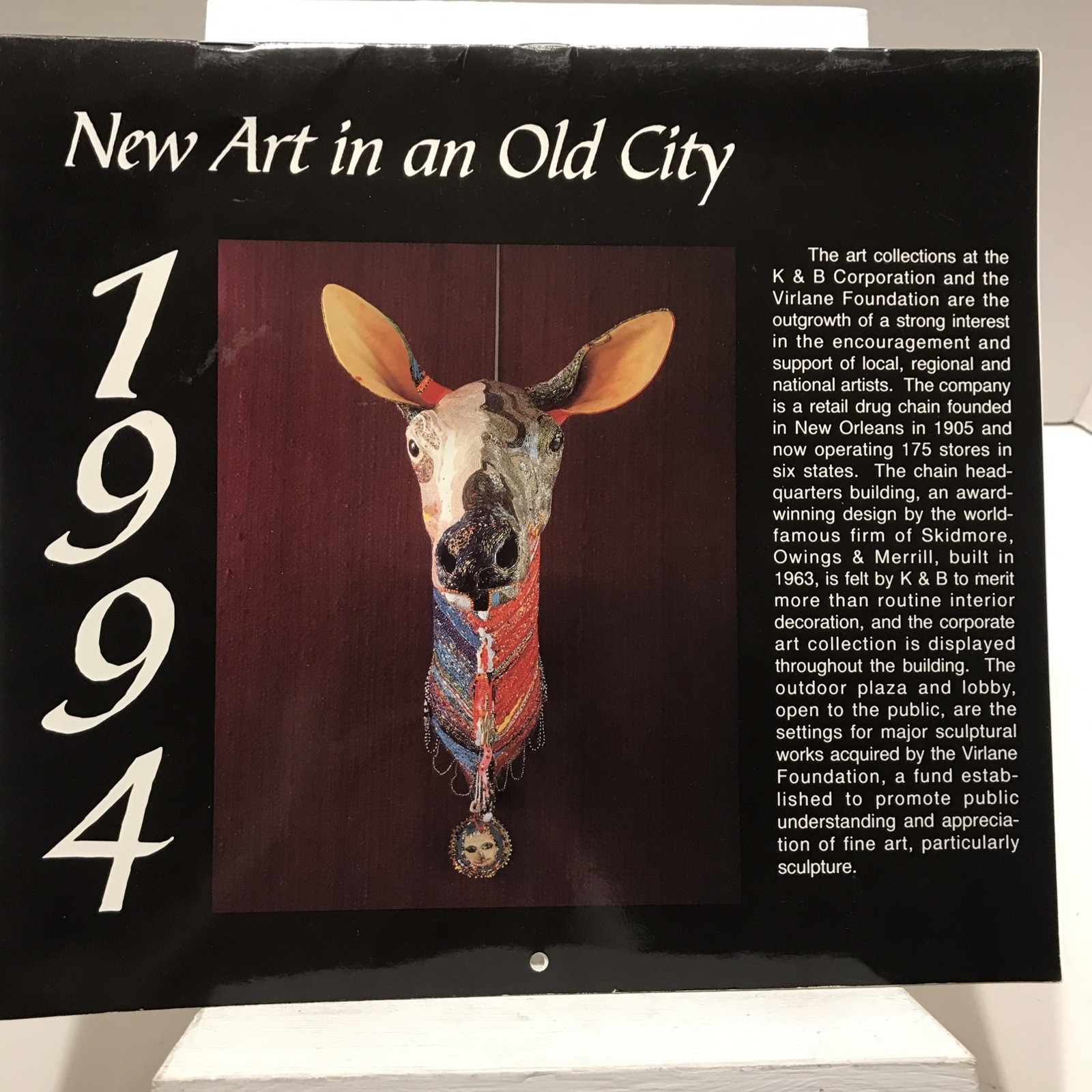 Vintage 1994 K & B Calendar (New Art in an Old City) RARE