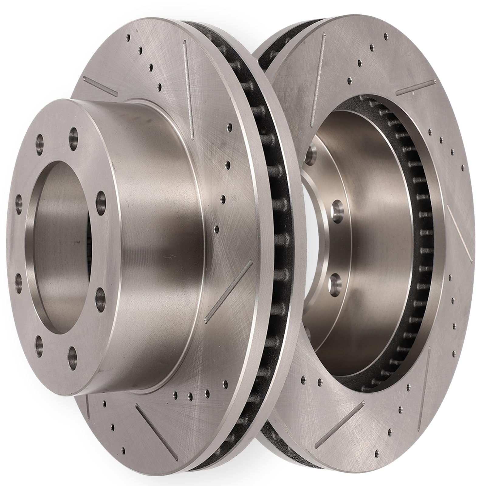 SCITOO Front Brake Rotors 2x Drilled & Slotted Brakes Rotor:54124