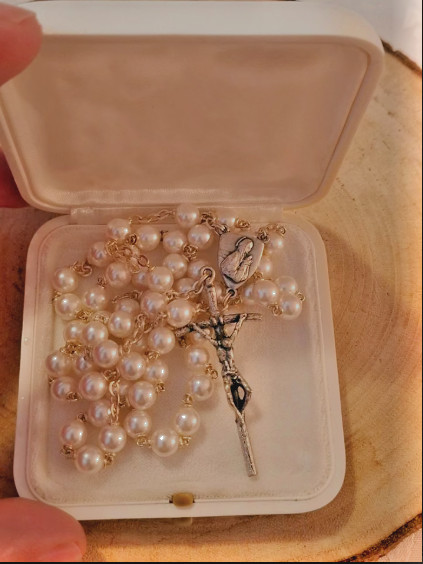 POPE JOHN PAUL II GIVEN BLESSED VIP ROSARY FOR CHILDHOOD FRIEND RARE
