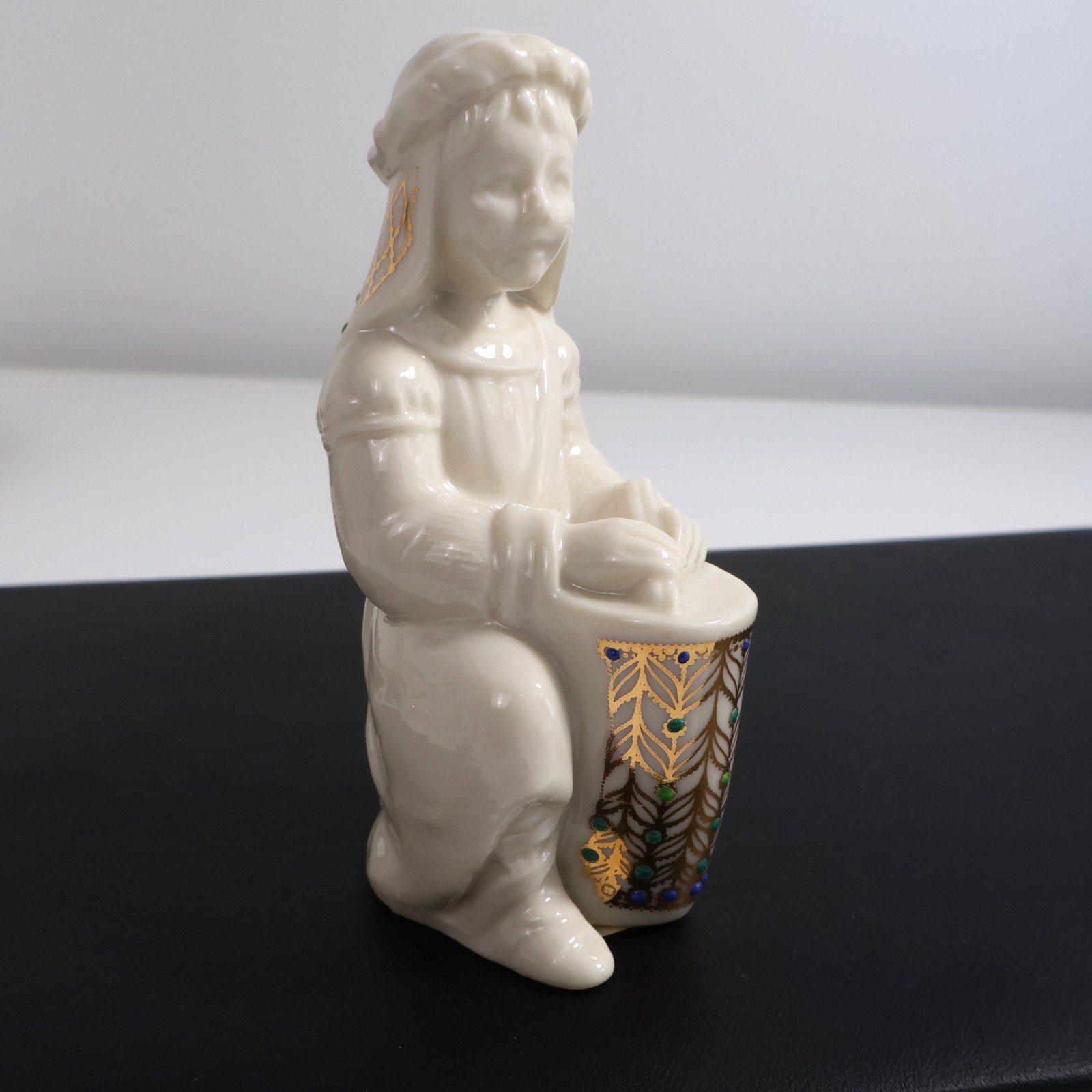 Vintage Lenox China Jewels Nativity Drummer Boy Figurine Christmas 1990\'s