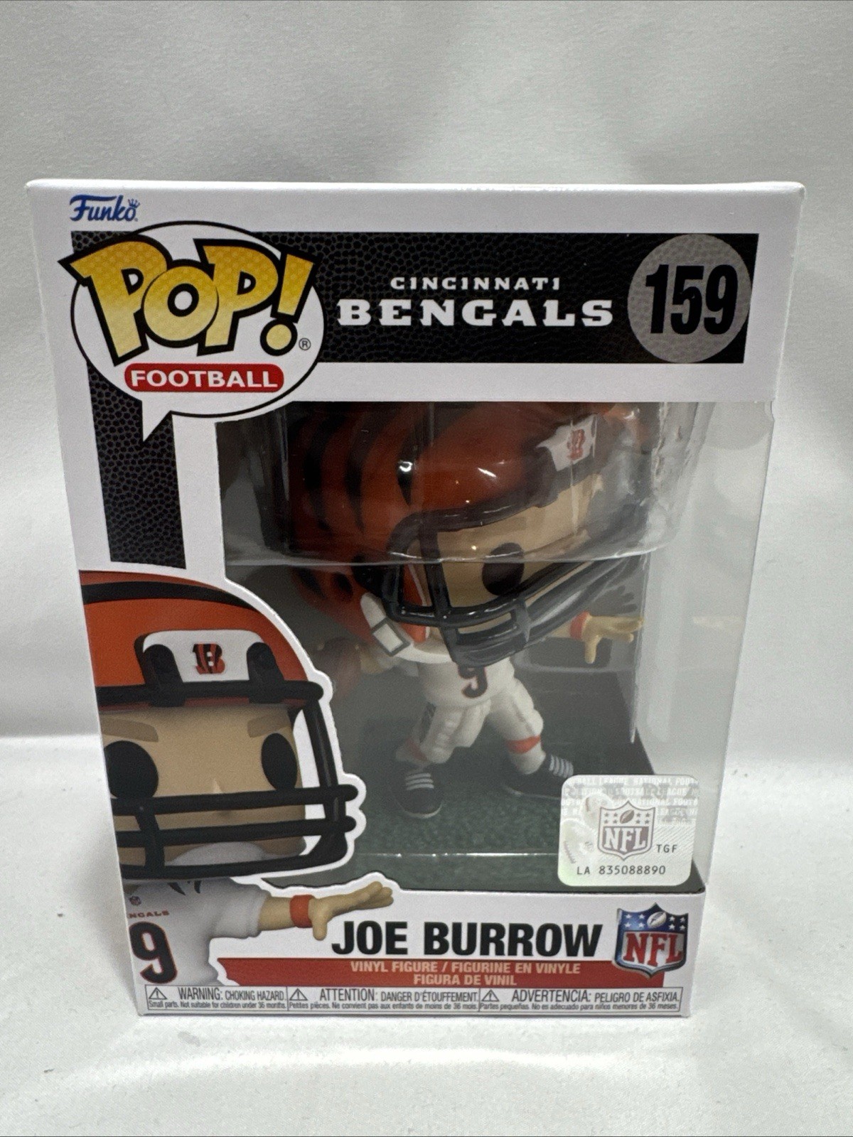 Football - Joe Burrow #159 Cincinnati Bengals Funko Pop With Protector