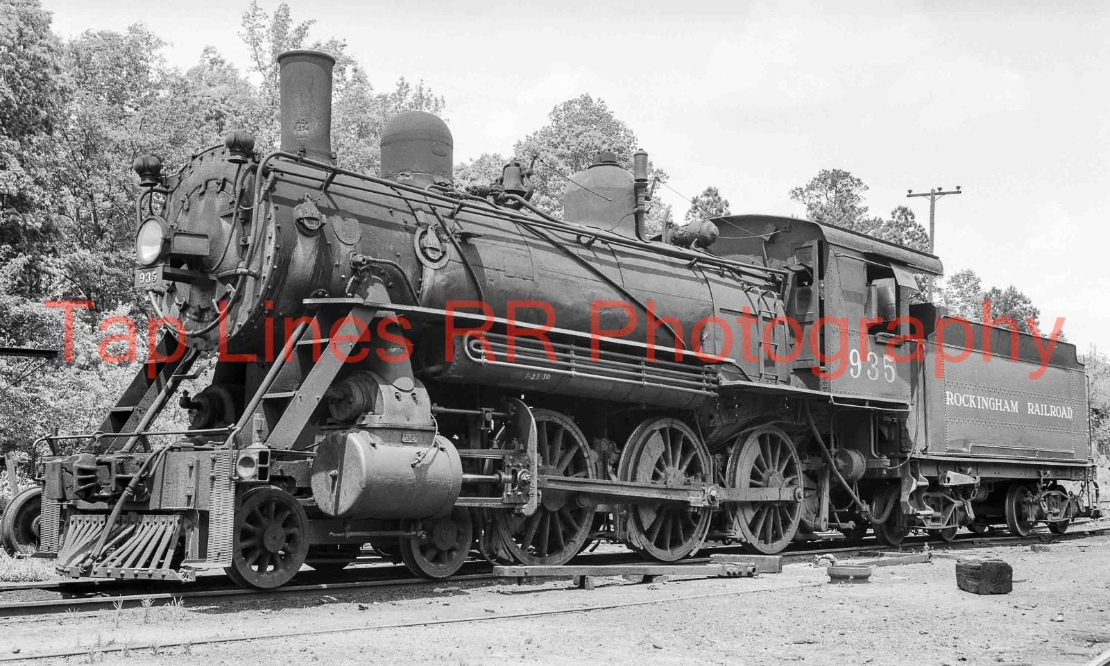 Rockingham RR #935 4-6-0  Rockingham NC 5-7-1950 Bob Hanft    NEW 8x10 PHOTO
