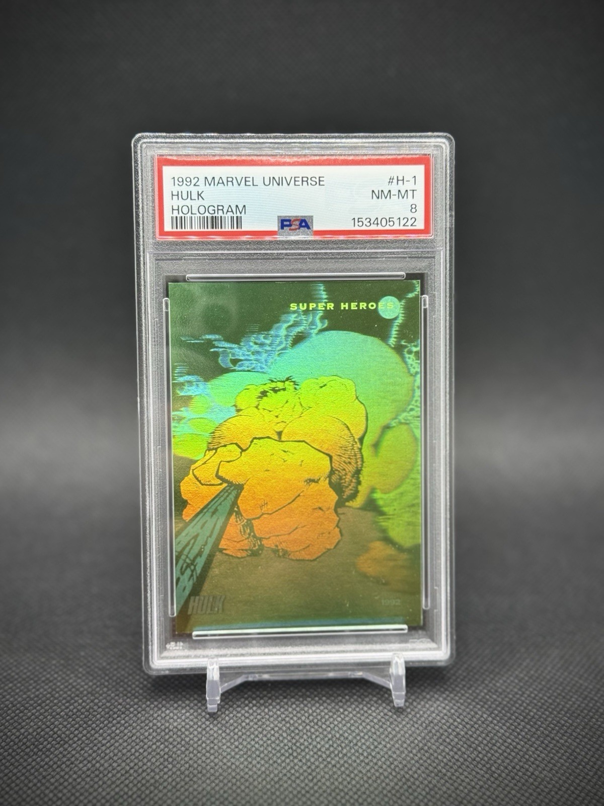 Hulk 1992 Impel Marvel Universe Hologram SP PSA 8