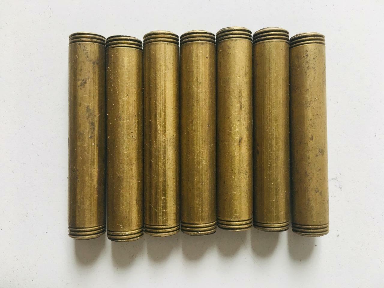 LOT of 7 Solid Brass Pipe 2