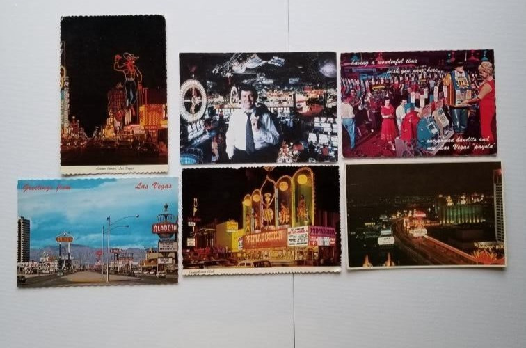 6 (Six) Las Vegas and Reno, Nevada Large Postcards, 4\